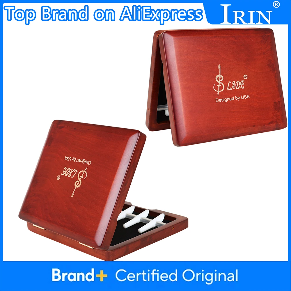 Wooden Bassoon Reed Case – 5-Reed Capacity, Premium Rosewood Construction with Sponge Lining & Fixing Tubes for Secure Storage