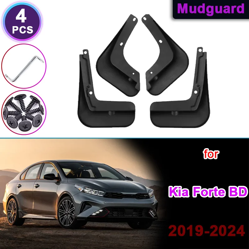

For Kia Forte Cerato K3 BD 2019 2020 2021 2022 2023 2024 Car Fender Front Rear Mudguards Flares Splash Guards Car Accessories