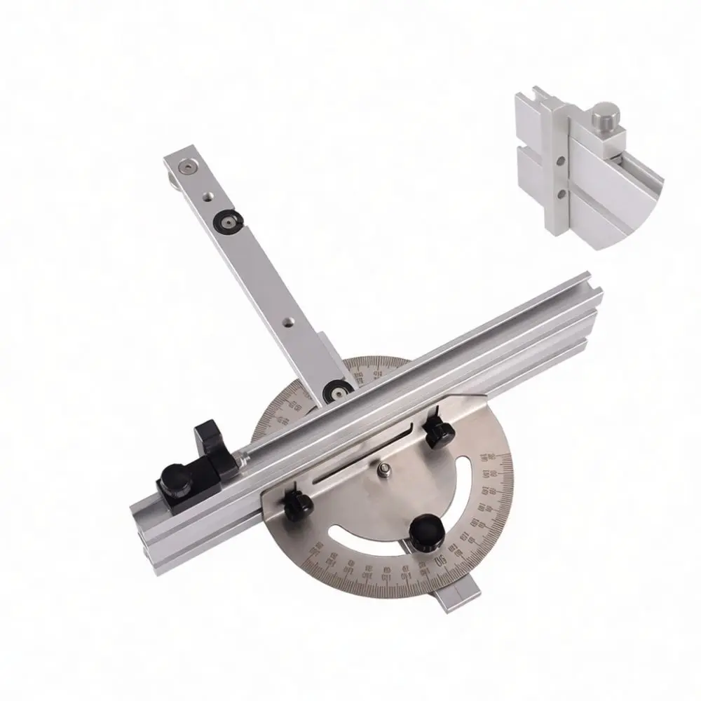 Adjustable Table Saw Miter Gauge For Jingwu Woodworking T Slot Jig Precision Cutting Guide Accessory Bench Saw Device