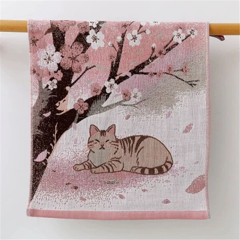 

Cotton Gauze Hand Towels, Cartoon, Floral, 3pcs, 5pcs, for Bathroom, 35*40 cm, Delicate, 16 Styles