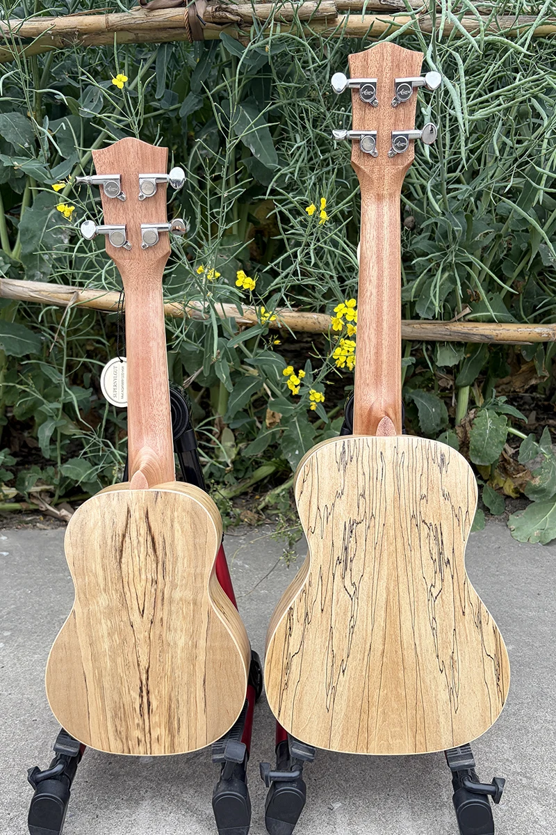 Ahornholz-Ukulele, Konzert-Ukulele, 23 Zoll, professionelles Hawaii-Ukulele-Musikinstrument für Bühnenauftritte und Übungen – Detail 2