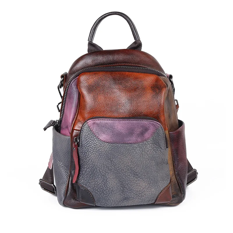 Backpack Colored Hand-polished Bags Outdoor Backpacks Fashion Backpacks Backpack Women Travel Backpack