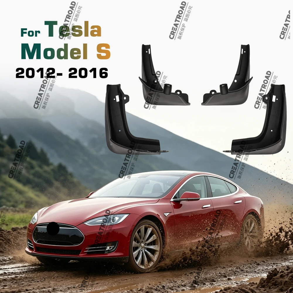 Für Tesla Model S 2012–2016 2013 2014 2015 Kotflügel Kotflügel Schmutzfänger Schutz Spritzschutz Kotflügel Autozubehör