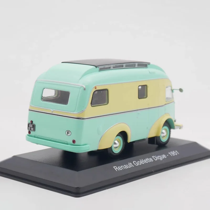 Schaal 1:43 IXO Goelette Digue 1951 Camper Van Legering Model Auto Diecast Eindproduct Simulatie Speelgoed Collectie Statisch Model