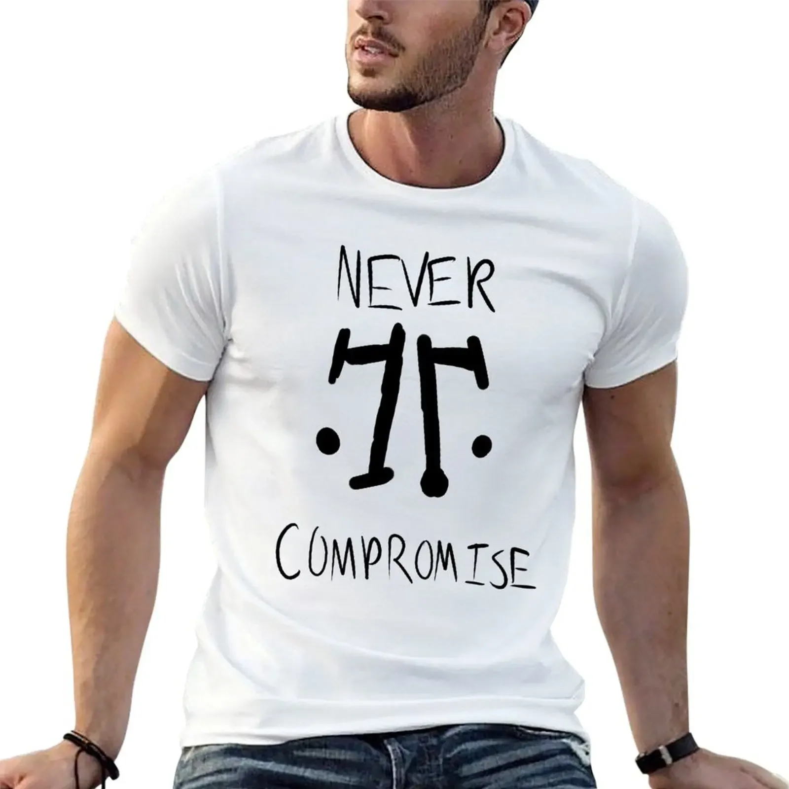 

Rorschach: Never Compromise T-Shirt blacks tops customizeds designer shirts clothes for men