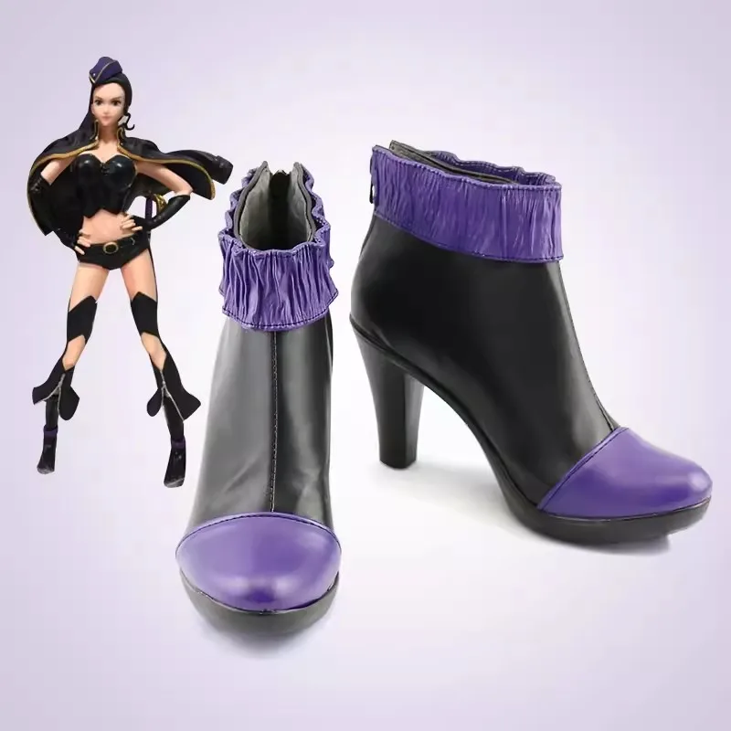 Nico Robin Characters Anime Costume Prop Cosplay Shoes Boots for Halloween Christmas Party Masquerade Anime Shows Wig