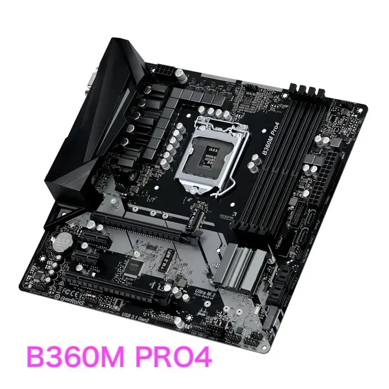 مناسبة للوحة الأم Asrock B360M PRO4 تدعم الجيل الثامن CPU LGA 1151 DDR4 اللوحة الرئيسية 100% تم اختبارها بشكل جيد وتعمل بالكامل