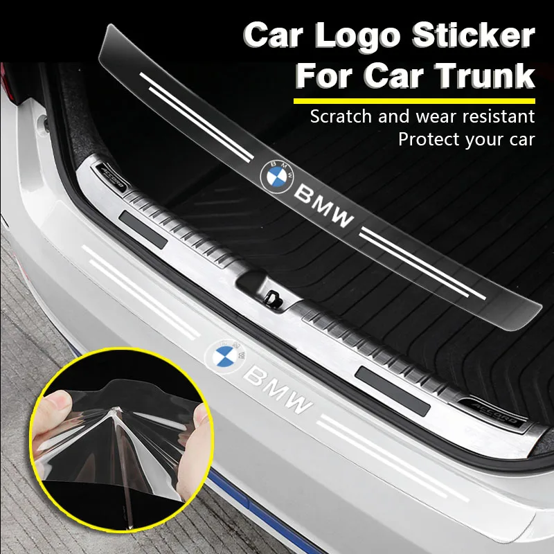 Car Trunk Badge Protective Transparent Sticker car Accessories For BMW E53 E70 E71 E72 E83 X1 X2 X3 X4 X5 X6 E84 F48 F49 F39 F25