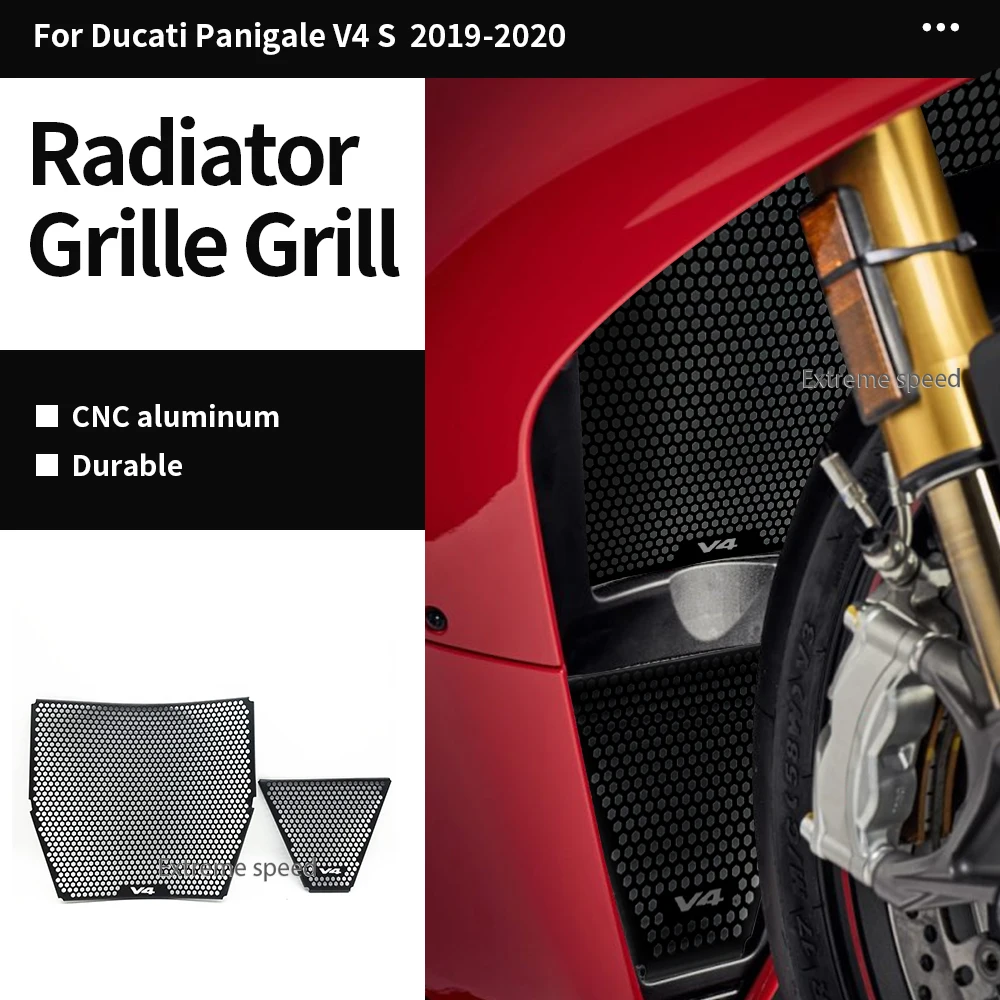 

Front Radiator Water Grille & Oil Cooler Cover Guard Protector For Ducati Panigale V4 Streetfighter V4 2018 2019 2020 2021 2022