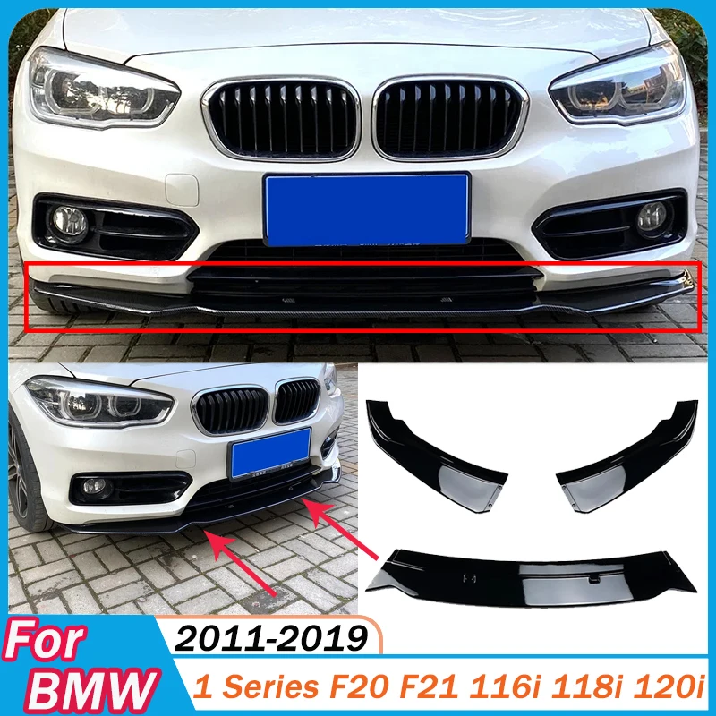 

For BMW 1 Series F20 F21 116i 118i 120i 2011 To 2019 Front Bumper Lip Splitter Spoiler Diffuser Body Kit Modification Exterior