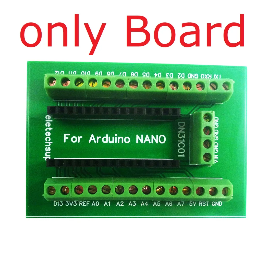 DC DIN Rail Mount Screw Terminal Block Breakout Module PLC Expanding Board DIN PinBoard For Industrial Control DN31C01