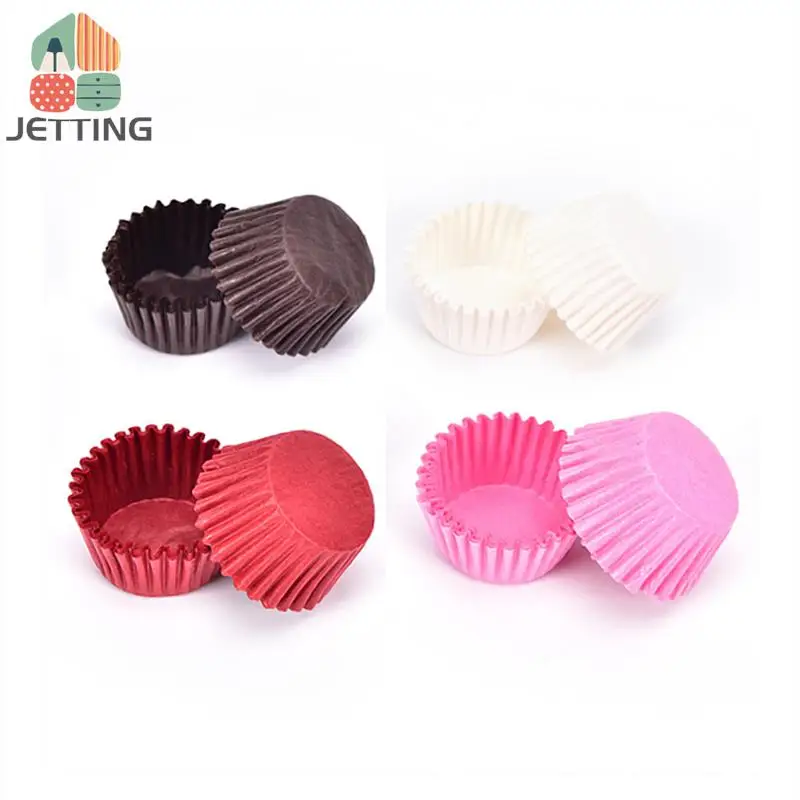 500 قطعة/الوحدة صغيرة الشوكولاته ورقة Liners الخبز الكعك كعكة كب كيك الحالات بلون 2x2 سنتيمتر بالجملة #2