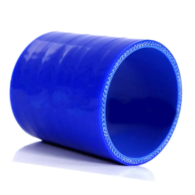 SPSLD Universal 3 Ply 51mm/57mm/60mm/63mm/70mm/76mm Straight Silicone Hose Intercooler Turbo Coupler Tube Intake Pipe Blue Color