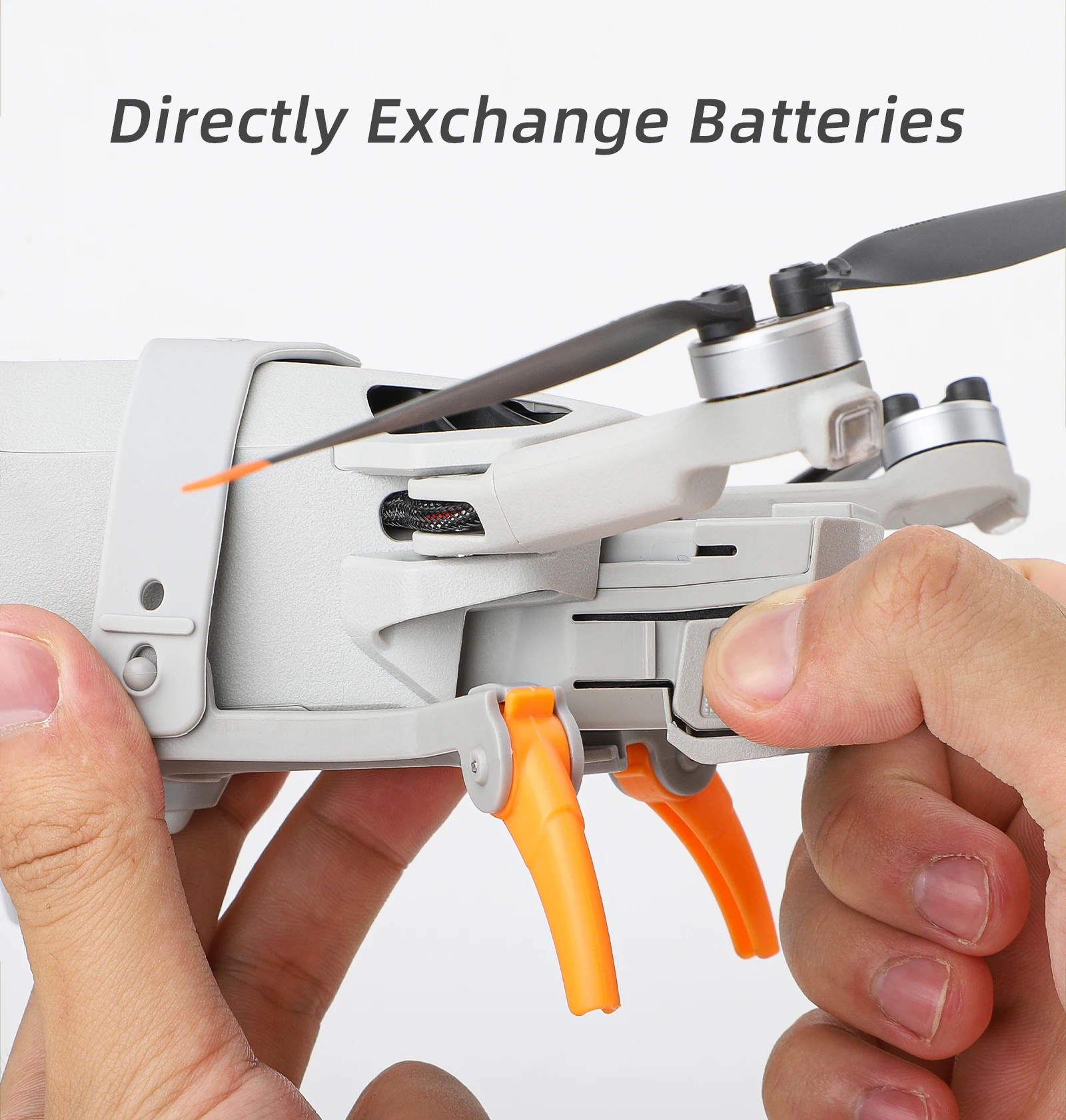 معدات الهبوط العنكبوتية لملحقات الطائرة بدون طيار DJi Mini 4 Pro، معدات الهبوط الممتدة 33 مم خفيفة الوزن