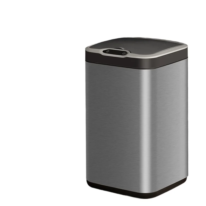 

Intelligent induction trash can household bathroom with lid toilet bedroom kitchen electric automatic light luxury cylinder