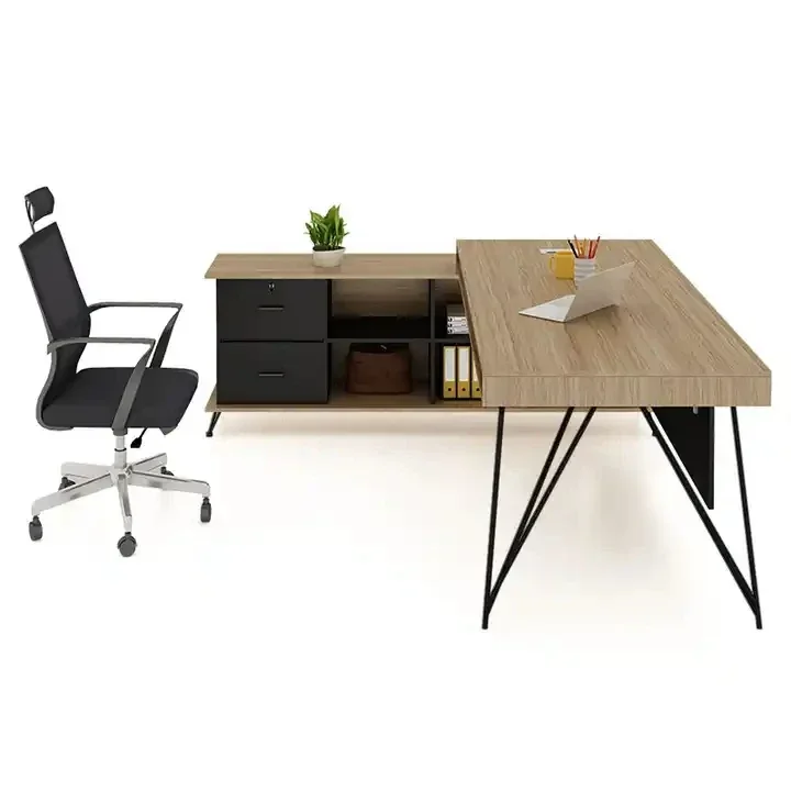 Modern Design Metal Frame Workspace Office Furniture Office Executive Boss Manager Desk