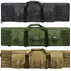 Double Rifle Gun Case Tactical Gun Bag Shooting Airsoft Pistol Long Gun Bag For Hunting Range Sports Outdoor Storage Backpack