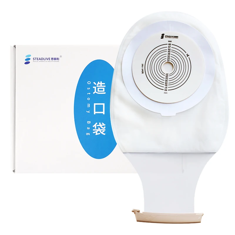 

Transparent 65mm Stoma Ostomy Bags Colostomy Disposable Bag