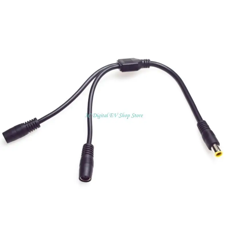 E74D DC7909 Solar Power Cord 1 Male 2 Female Y Adapter Splitter Cable ABS, for Sub 36V Devices Charging Cord
