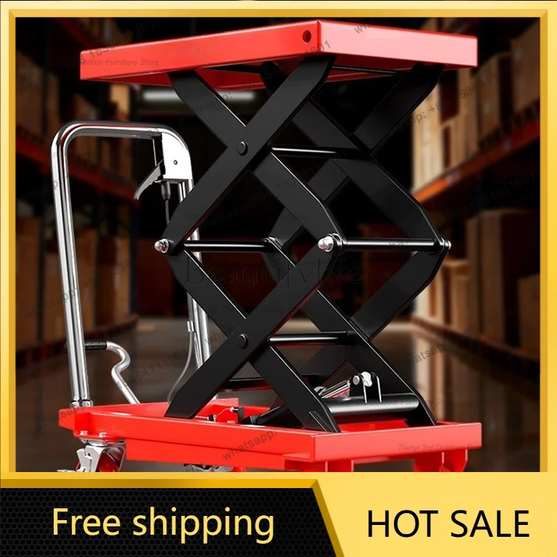 Best Sellers Modern Multifunctional Hydraulic Lifting Trolley Platform Nordic Creative Factory Mold Moving Trolley Commercial To