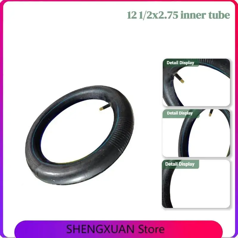 Hot NOW 12In Electric bicycle Inner Tube 12 1/2x2.75With Straight/bent Mouth Valve EBike Scooter 12.5x2.75 Tube DurableWear
