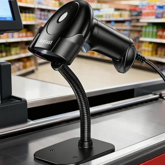 

Barcode Scanner 2D 1D QR Code USB Wired with Stand Automatic Screen Scanning for Inventory Computer POS Bar Code Reader