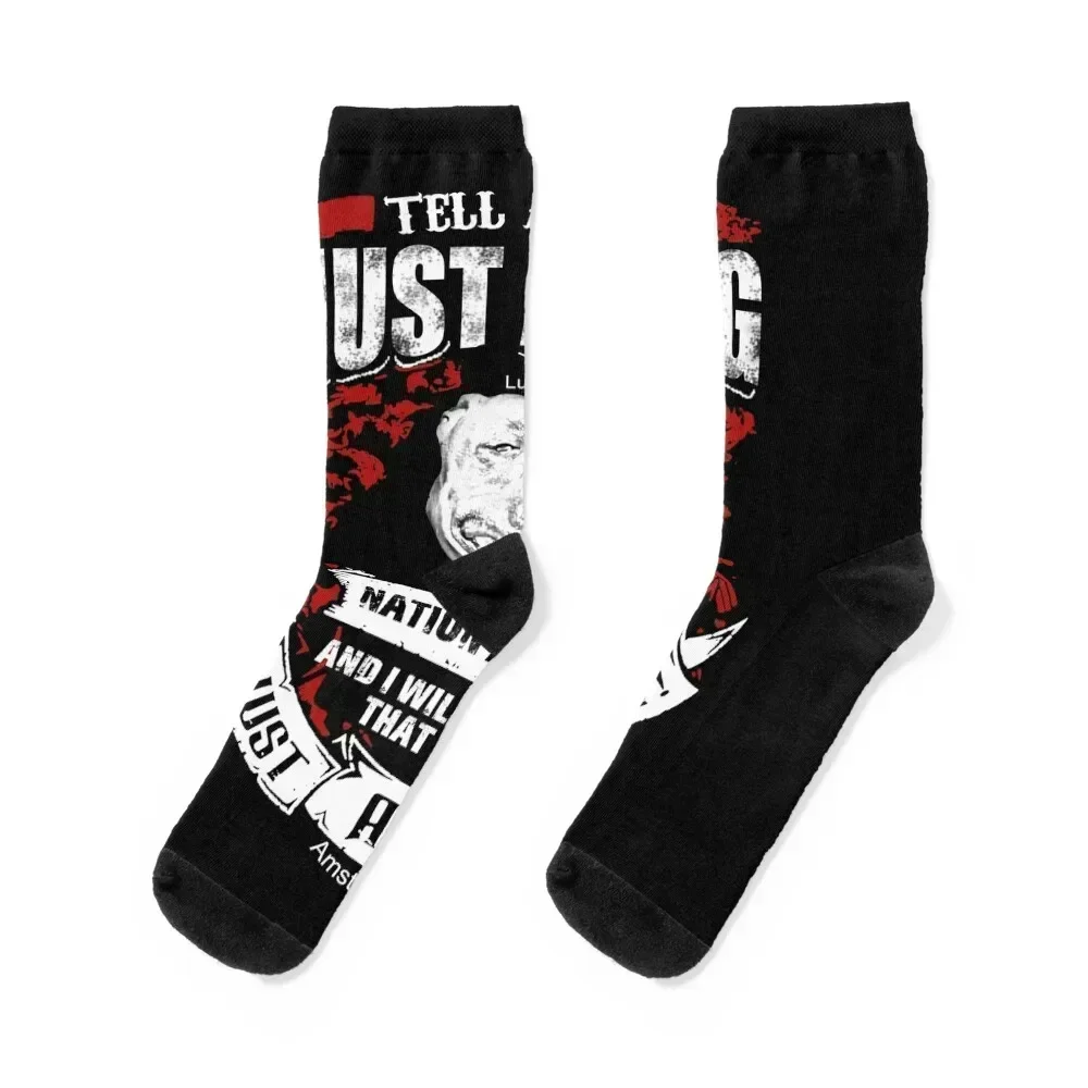 

Amstaff dog Socks anti-slip golf hip hop Male Socks Women's