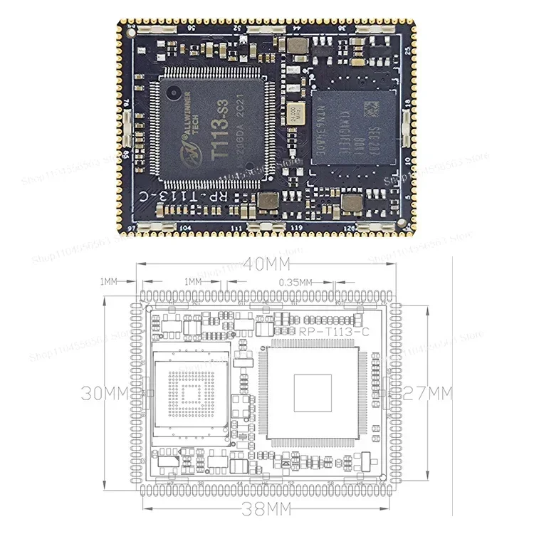 Двухъядерная плата разработки T113-S3