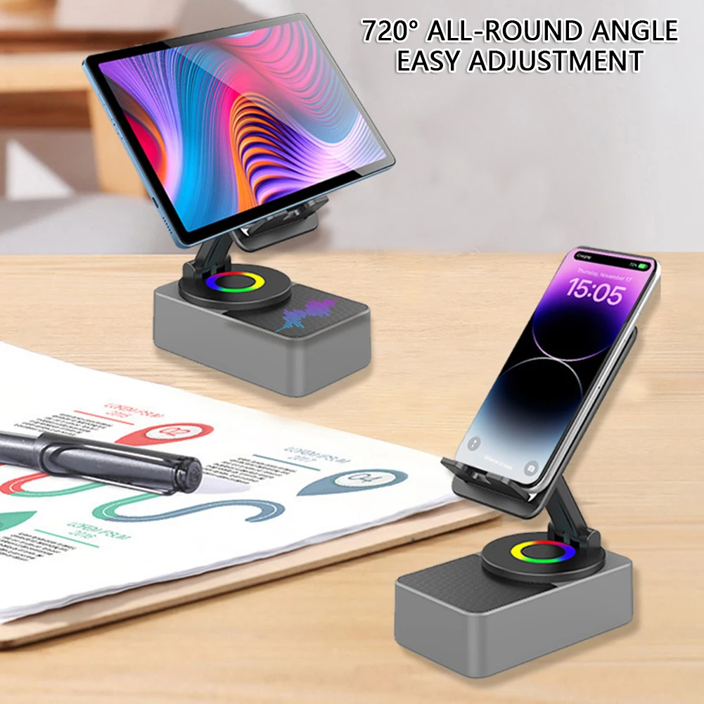 Phone Stand With Speaker/Power Banks Function All Purpose Adjustables Universal Cell Phone Charging Power Banks For Office