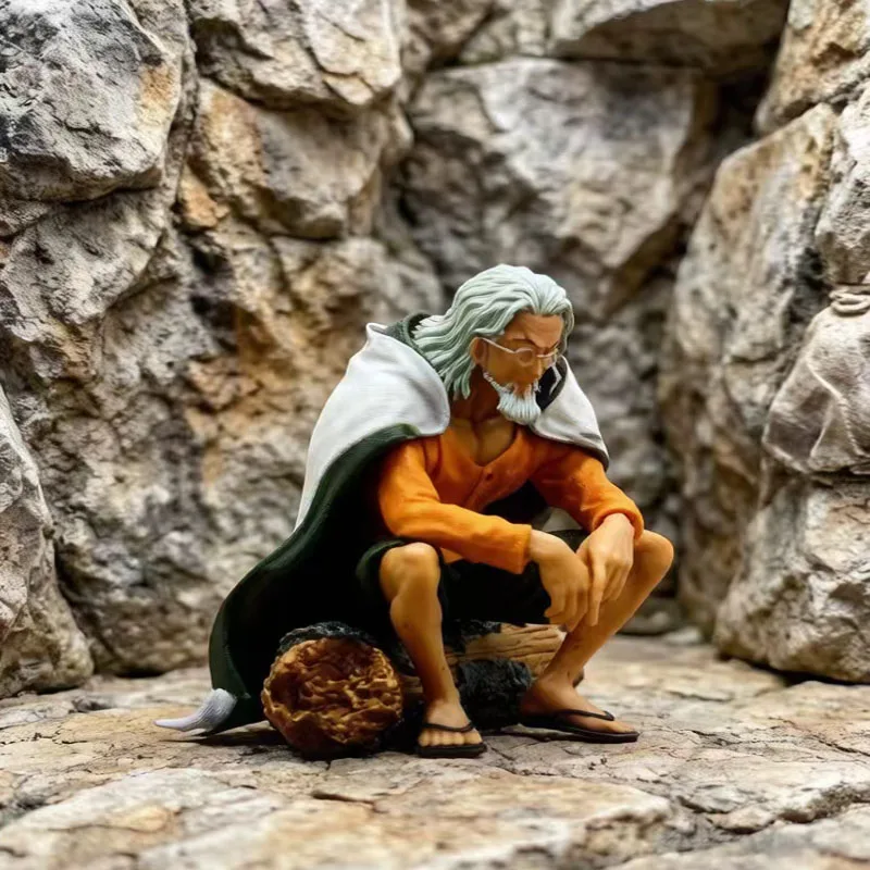 @.One Piece Anime Creator x Silvers Rayleigh Action Figure, Boneco Colecionável do Mentor do Luffy, Brinquedo, Presente de Aniversário para Crianças