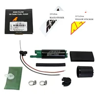 Kit de bomba de combustible de alto flujo para Walbro, 50-1200, E85, 340LPH, 39mm, GSS342, 50-1200, con pegatinas AEM