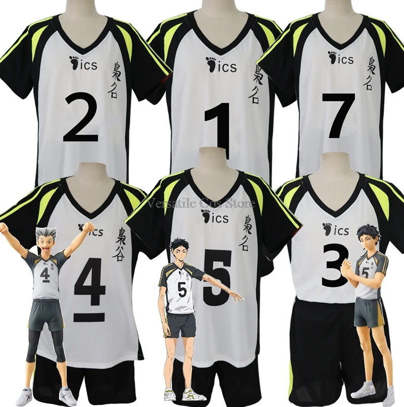 Haikyuu Cosplay Kostuum Fukurodani Academie Uniform Akaashi Keiji Koutarou Bokuto Volleybal Jersey Sportkleding