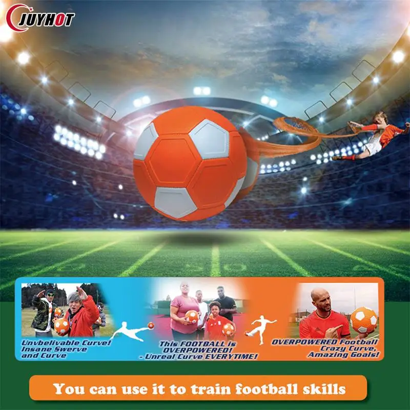 Kids Curve Swerve Soccer Ball Magic Football Toy KickerBall Great Gift Children Perfect For Outdoor Match Game Football Training