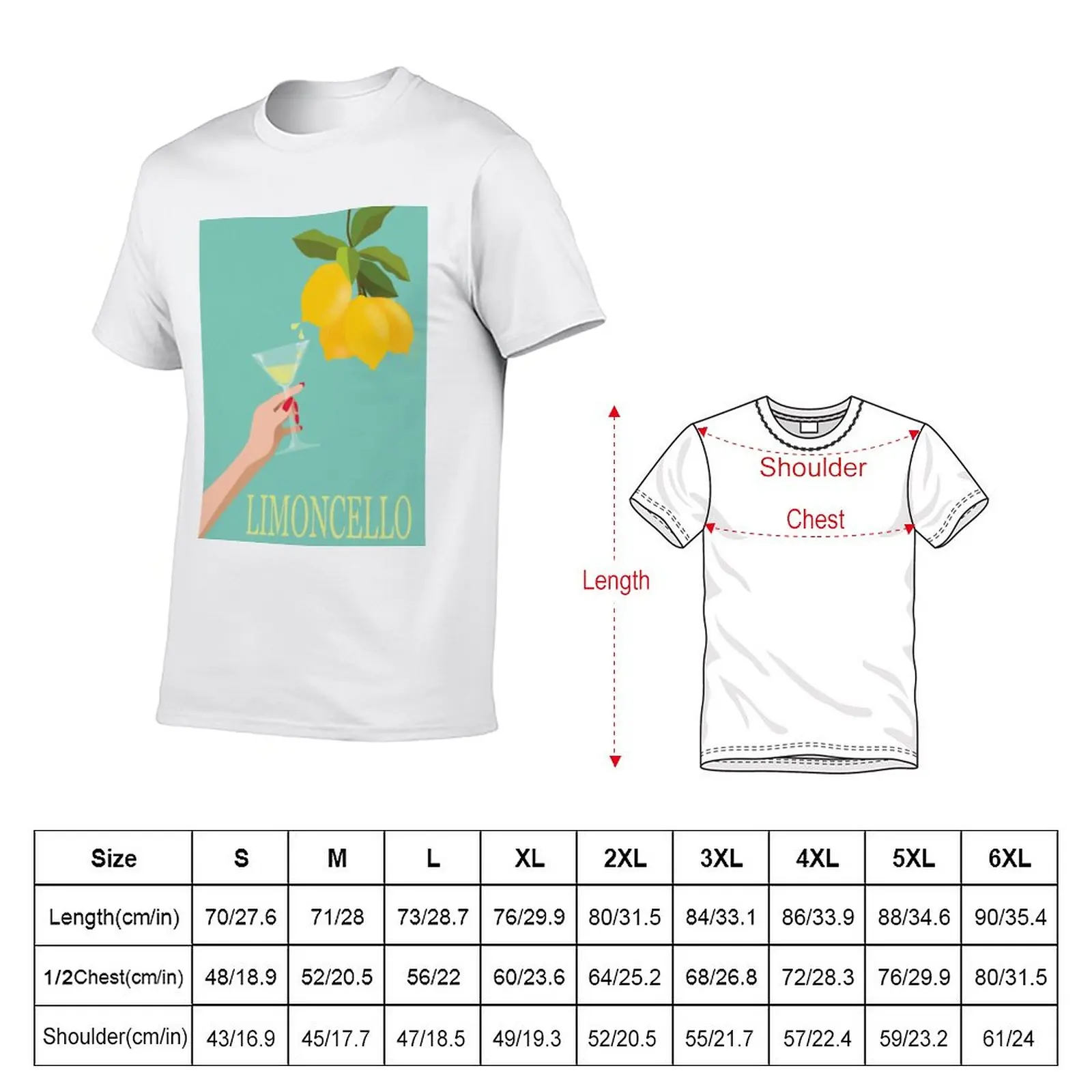 New Limoncello T-Shirt t-shirts man Blouse mens tall t shirts