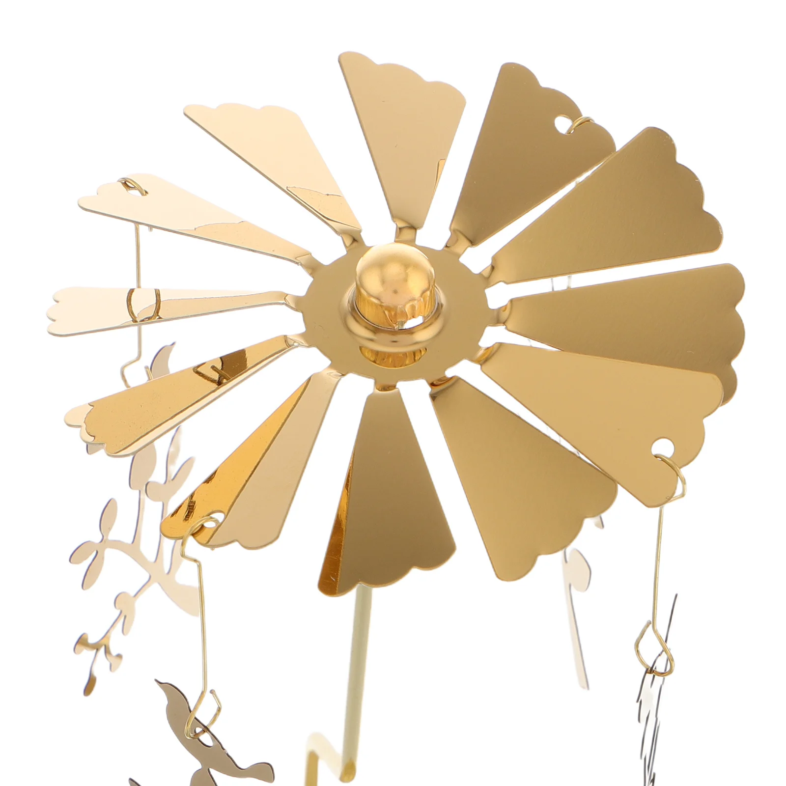 حامل دوار معدني ضوء دوار للمنزل عيد الميلاد الجدول المركزية الديكور عيد الميلاد ديكور للطاولات #3