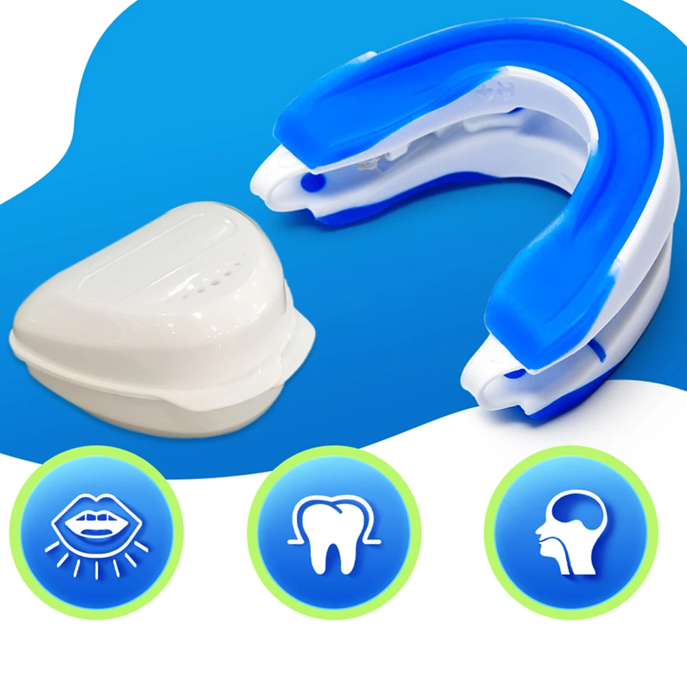 Anti-Snoring Mouthpiece Anti-Snoring Mouth Guard Adjustable Jaw Positioning Reduce Snoring Aid for Bruxism & Stop Snoring