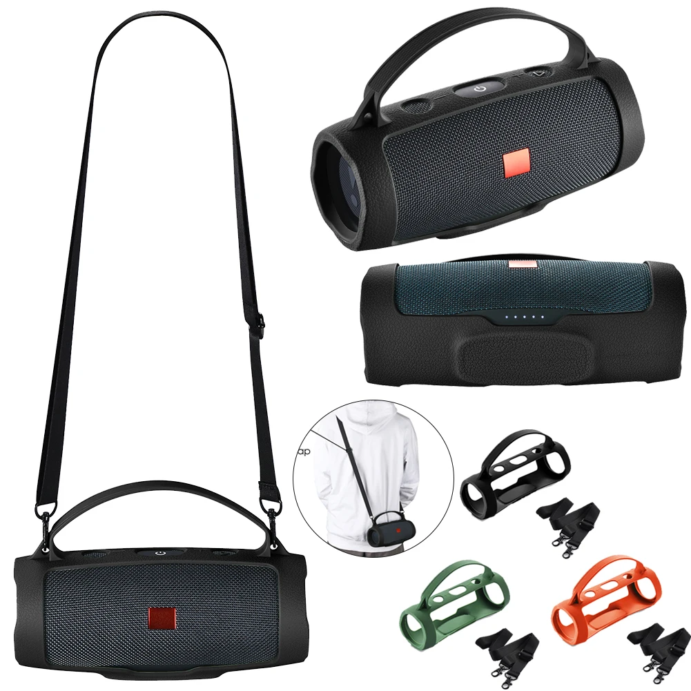 ซิลิโคนบลูทูธลำโพงสำหรับ JBL Charge Essential 2กระเป๋าเดินทางพกพาเก็บกล่องสำหรับ JBL Charge Essential 2