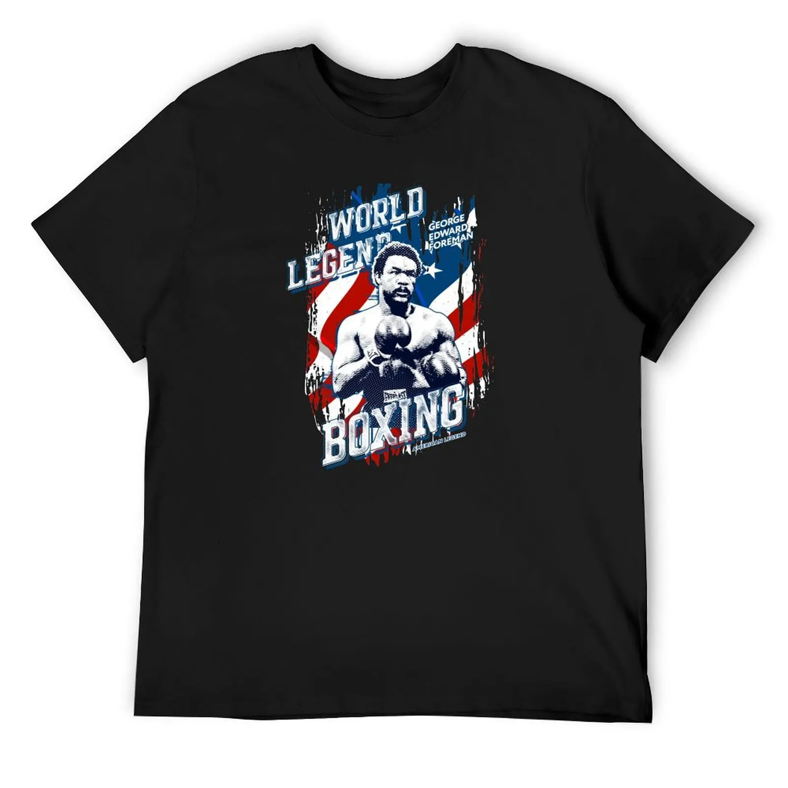 George Foreman - World legend boxing T-Shirt vintage t shirts designer shirts blanks mens graphic t-shirts pack