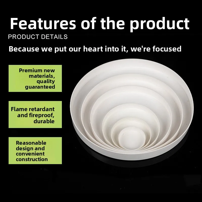 50/75/110 mm PVC-Rohrstopfenkappe, Rohrabdeckung, weiße Abflussrohr-Schutzabdeckung