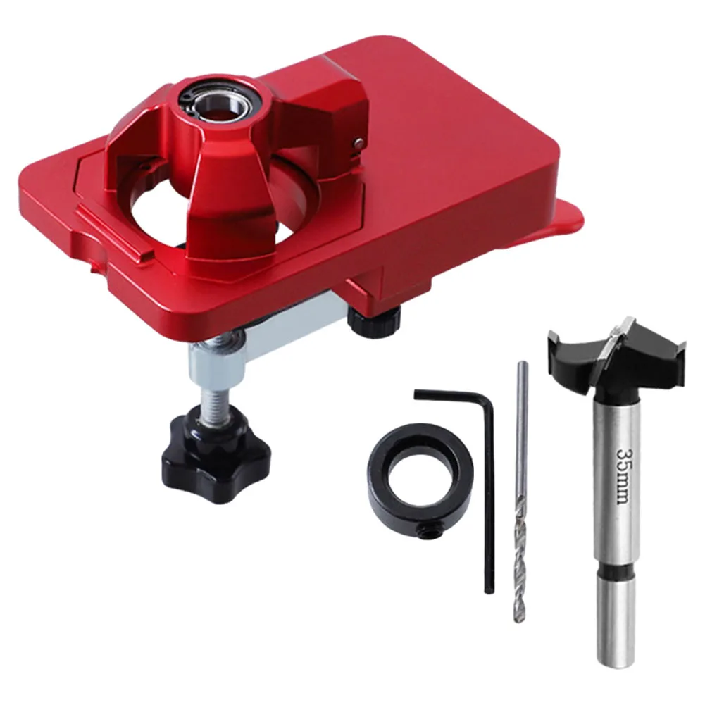 Otwór zawiasowy z otwartym zawiasem wiertarka drzwi do szafki wybijająca prowadnica 0-25mm ze stopu aluminium 2mm wiertło 0-25mm