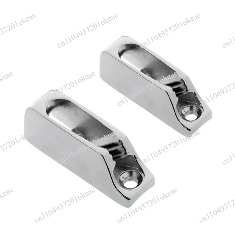 316 Stainless Steel 55*17mm Rope Clamp Cleat for 6MM Marine Cord Tensioner Boat Yacht