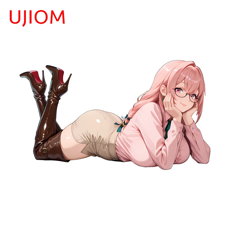 UJIOM Zenless Zone Zero Yanagi Big Boobs Ass Wall Sticker Prone Posture Waterproof Graphics Decal Suitable For Kitchen Cupboard