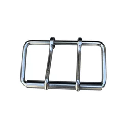 10pcs Waistband Buckles Stainless Steel Belt Accessories Roller Double Pin Bag Belt Buckle  60mm