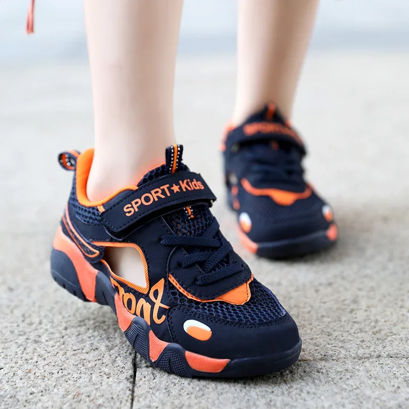 

Детские сандалии, дышащие сандалии для мальчиков, мягкая детская обувь, уличные пляжные сандалии с защитой пальцев, обувь для воды, детская летняя обувь