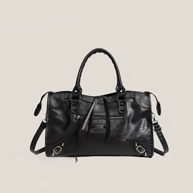 

Модная рабочая сумка для покупок в стиле панк, сумки в стиле ретро для тяжелой промышленности, 2026, модная женская сумка-тоут, сумка на плечо большой вместимости