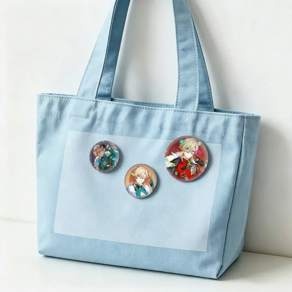 Aventurine-E Honkai Star Rail  25 32 44 58 75mm Badges Personalized Round Brooches Pins Accessory Gift