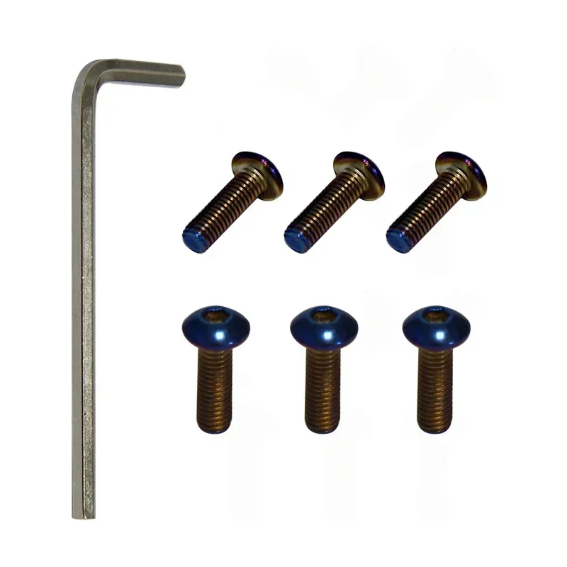 6Pcs Bolts Screw Kit Steering Wheel For Momo Nardi Personal NRG Sparco Flat Head view 2