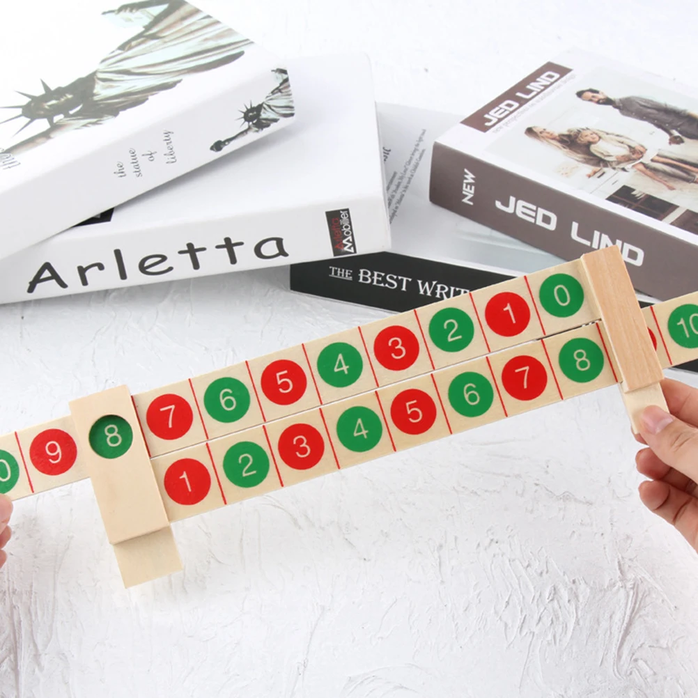 Auxiliares de ensino de matemática, régua de adição, números de educação precoce, cálculo geométrico correspondente