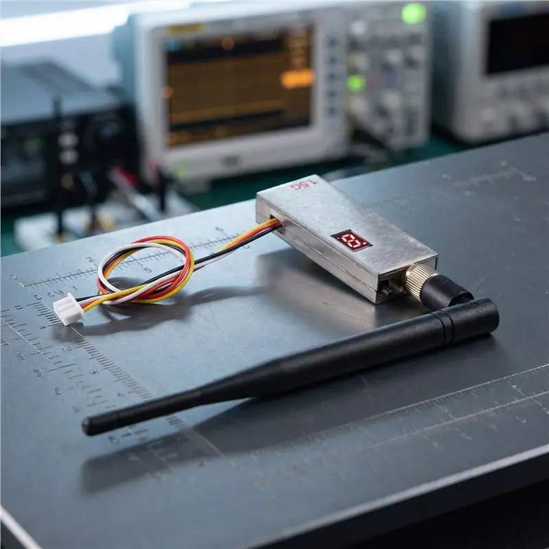 WOWFU-1.5G 2W FPV VTX+Antenna 12CH 2000Mw FPV Video Transmitter For FPV Long Range RC Drone