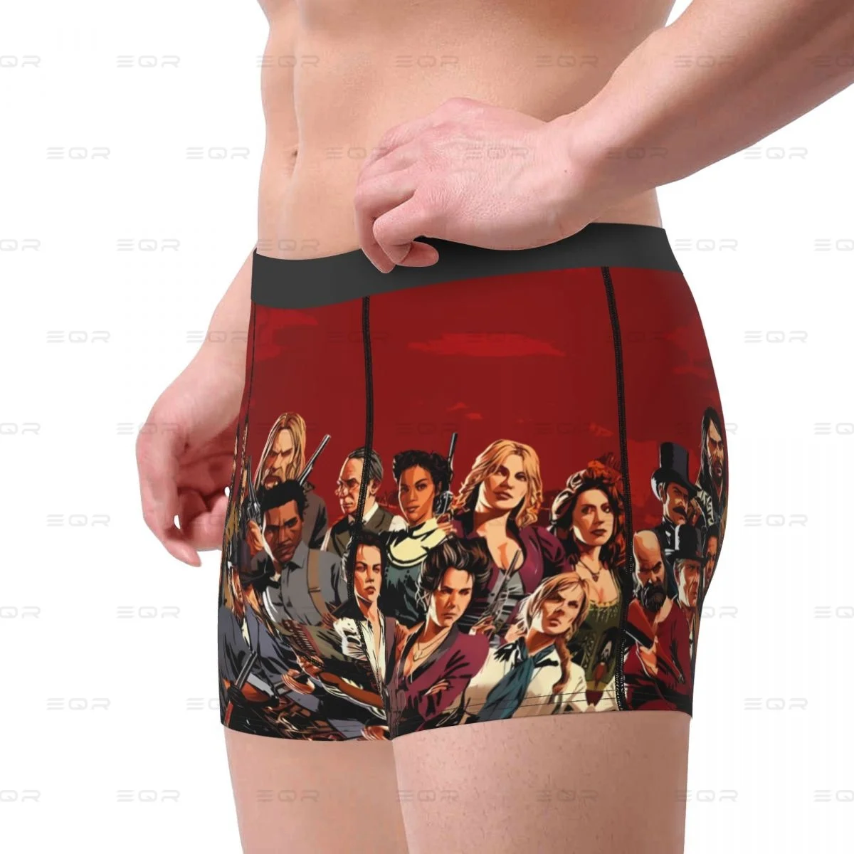 Red Dead Redemption 2 Spiel Herren Boxershorts, hoch atmungsaktive Unterwäsche, hochwertige 3D-Print Shorts Geschenk idee